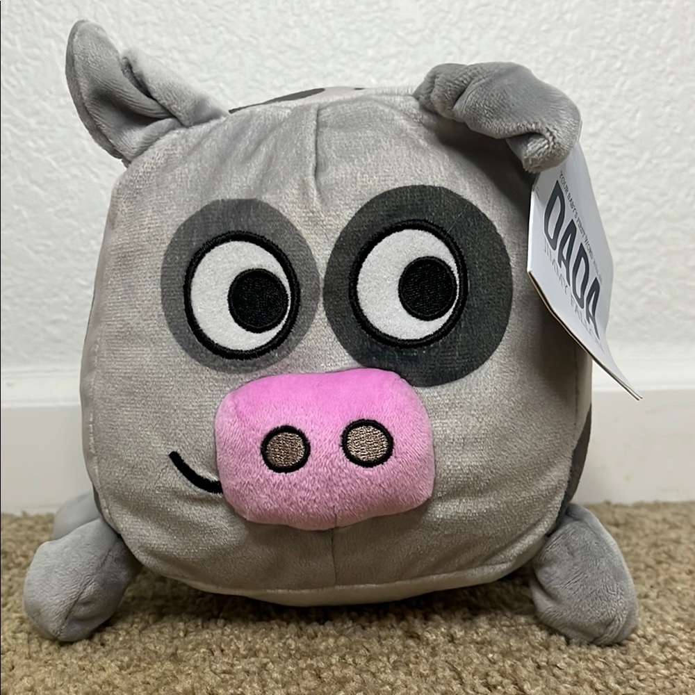 Kohl's Gray and Pink Stuffed Animal